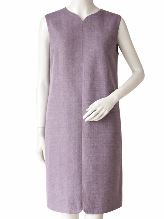 Carolina Herrera Dresses & Skirts - Carolina Herrera Lilac Tweed Shift Dress Minimalist Designer Straight Silhouette